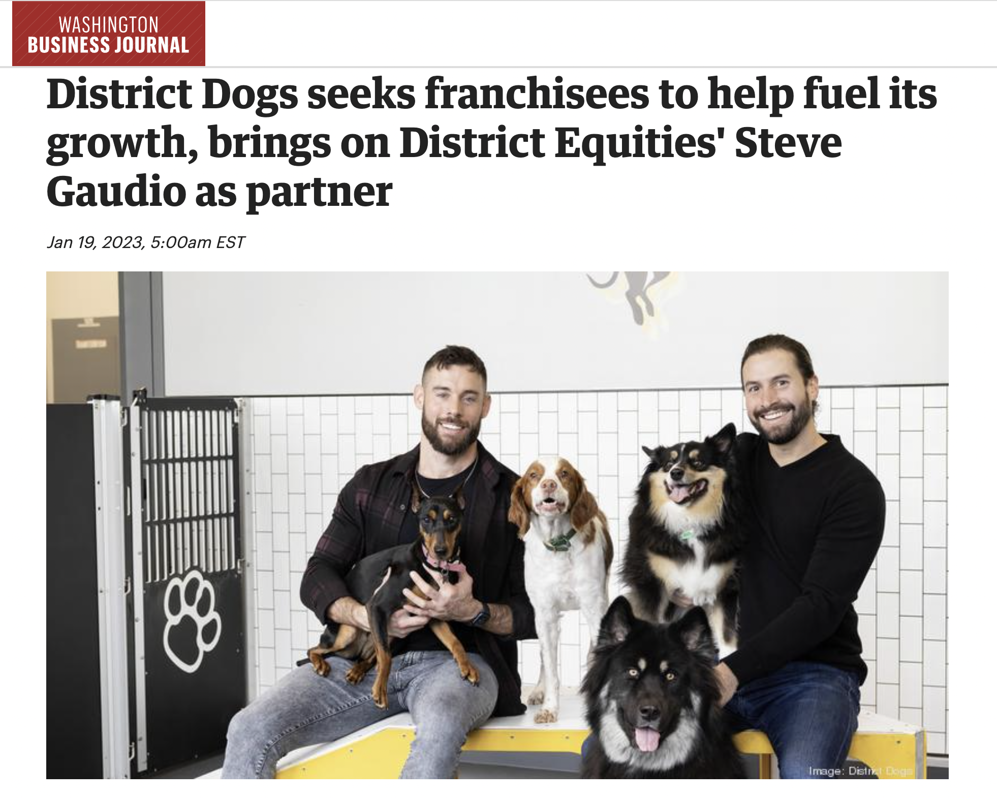 Jacob Hensley District Dogs Franchising